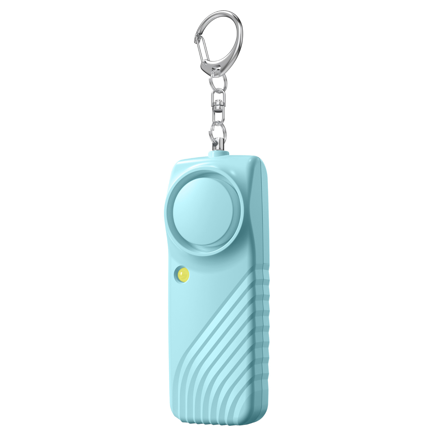 DAM Alarma SOS personal con luz LED brillante y sonido de 130dB. Pila AAA incluida y activación rápida por tirón de anilla.