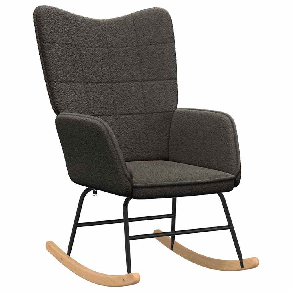 vidaXL Mecedora Tela Sherpa Multicolor