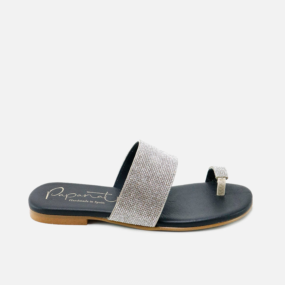 Sandalias cristal plata Papanatas | Eli 1957