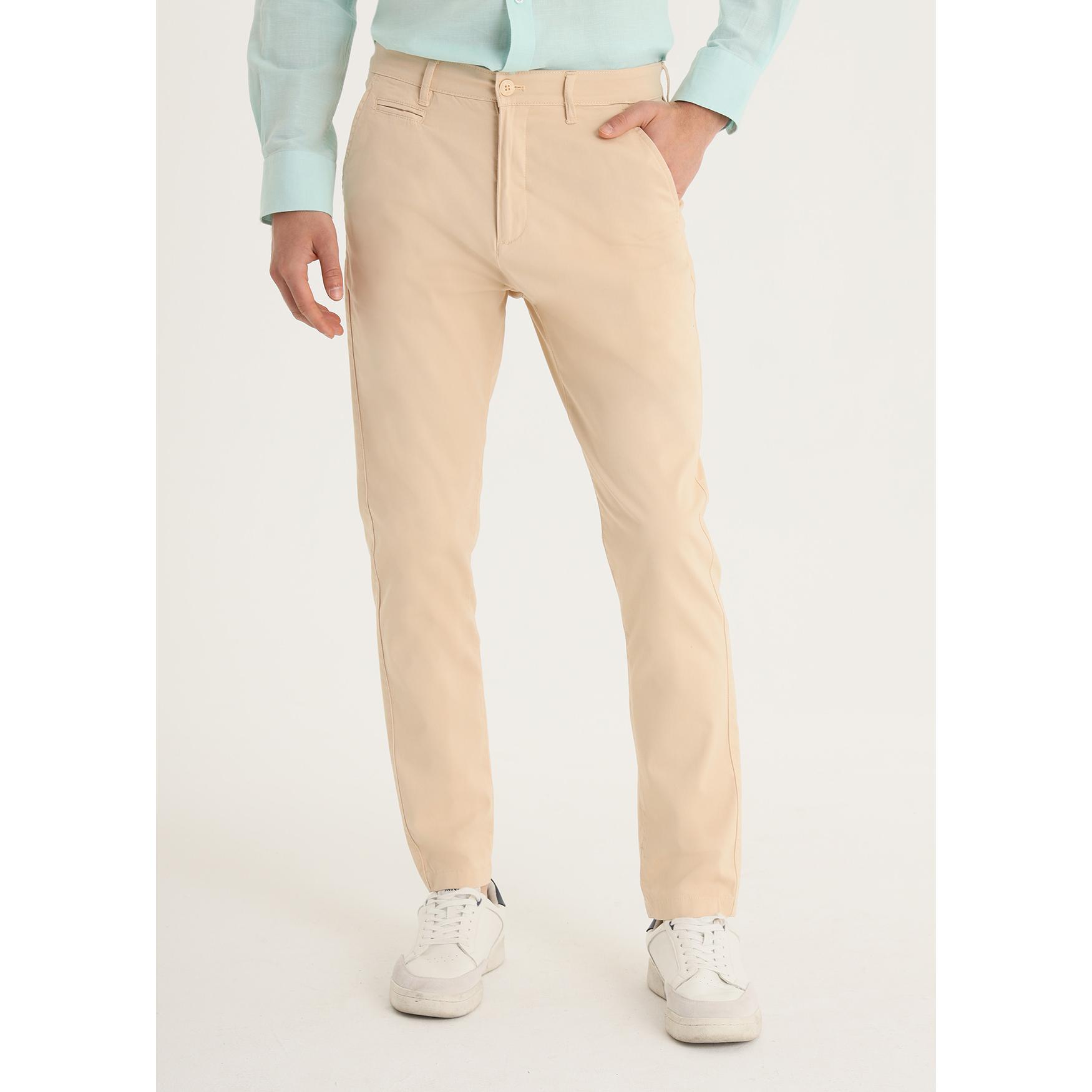 LOIS JEANS - Pantalon chino de saten elastico slim - Tiro medio - Tallaje en Pulgadas- Tallaje en Pulgadas