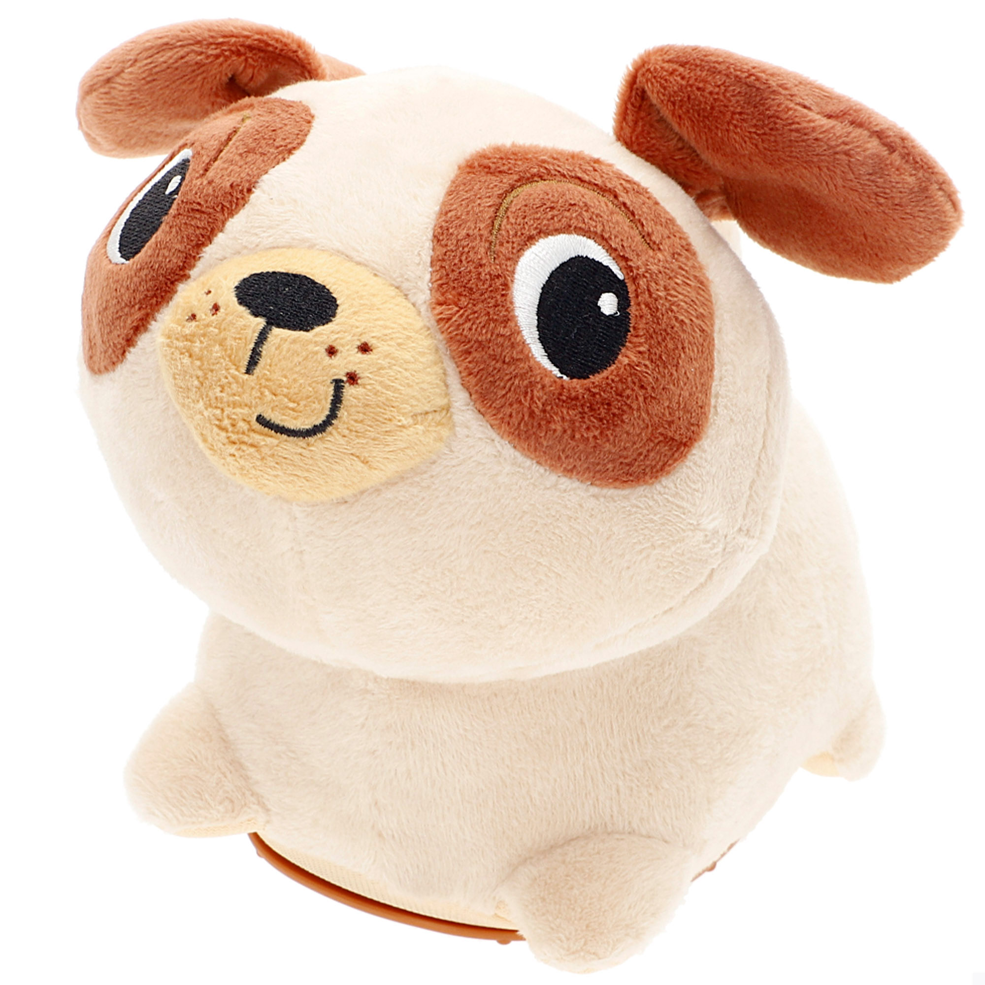 Winfun - Perro de juguete con melodías, 13x17x15 cm, textura suave, ladra y emite sonidos, peluche interactivo, mascotas juguetes, perros de peluche realistas con movimiento, perritos de juguete que andan, Regalo niños 6 meses