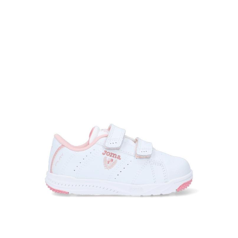 Zapatillas Colegial Joma - Niña - Suela Plana - Modelo Wplayw2207v - Color Blanco