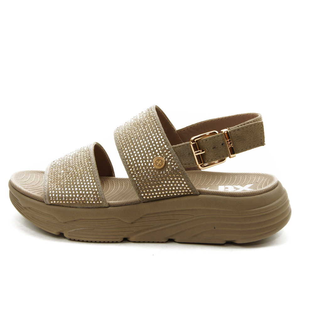 Xti mod. 143872 sandalia para mujer en tejido, hebilla