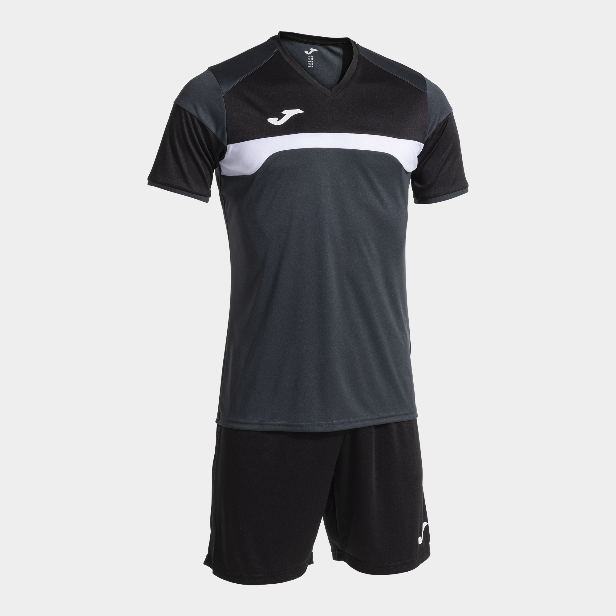 JOMA SET DANUBIO III ANTRACITA NEGRO Talla 2 (8XS) Niño Junior