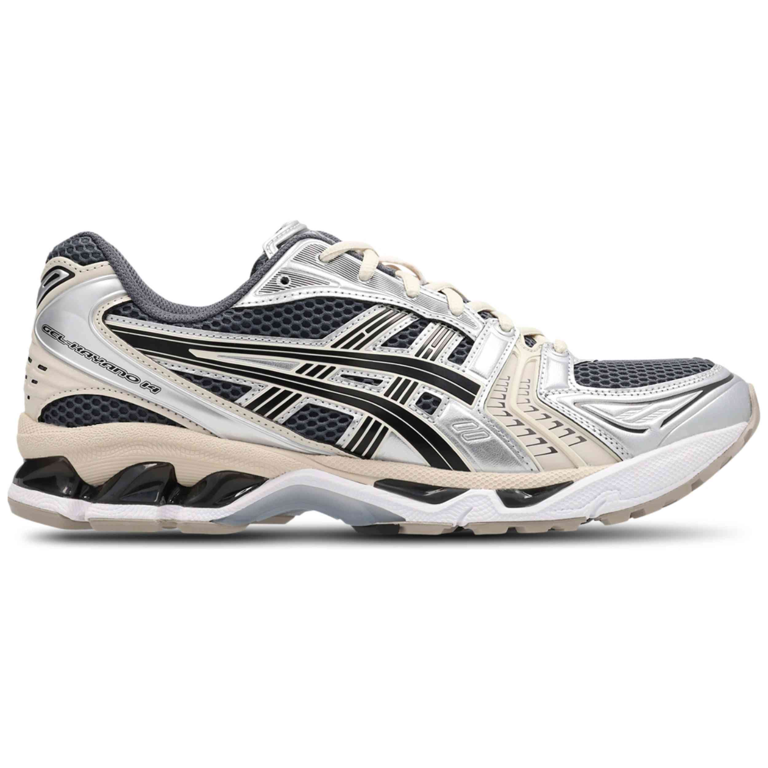 Zapatillas Asics modelo GEL-KAYANO 14 para hombre y mujer en color Plateado