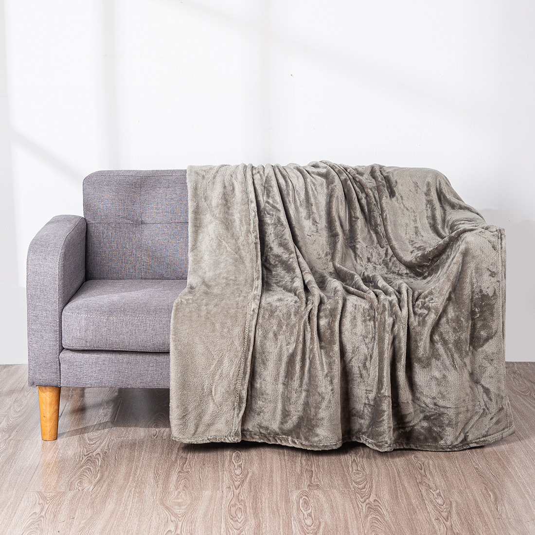 HOMESOL® | Manta sedalina para Cama Sofá y Sillón, Manta Polar Lisa de Tacto Suave Super Caliente para Adulto y Niño,Sin Arrugas
