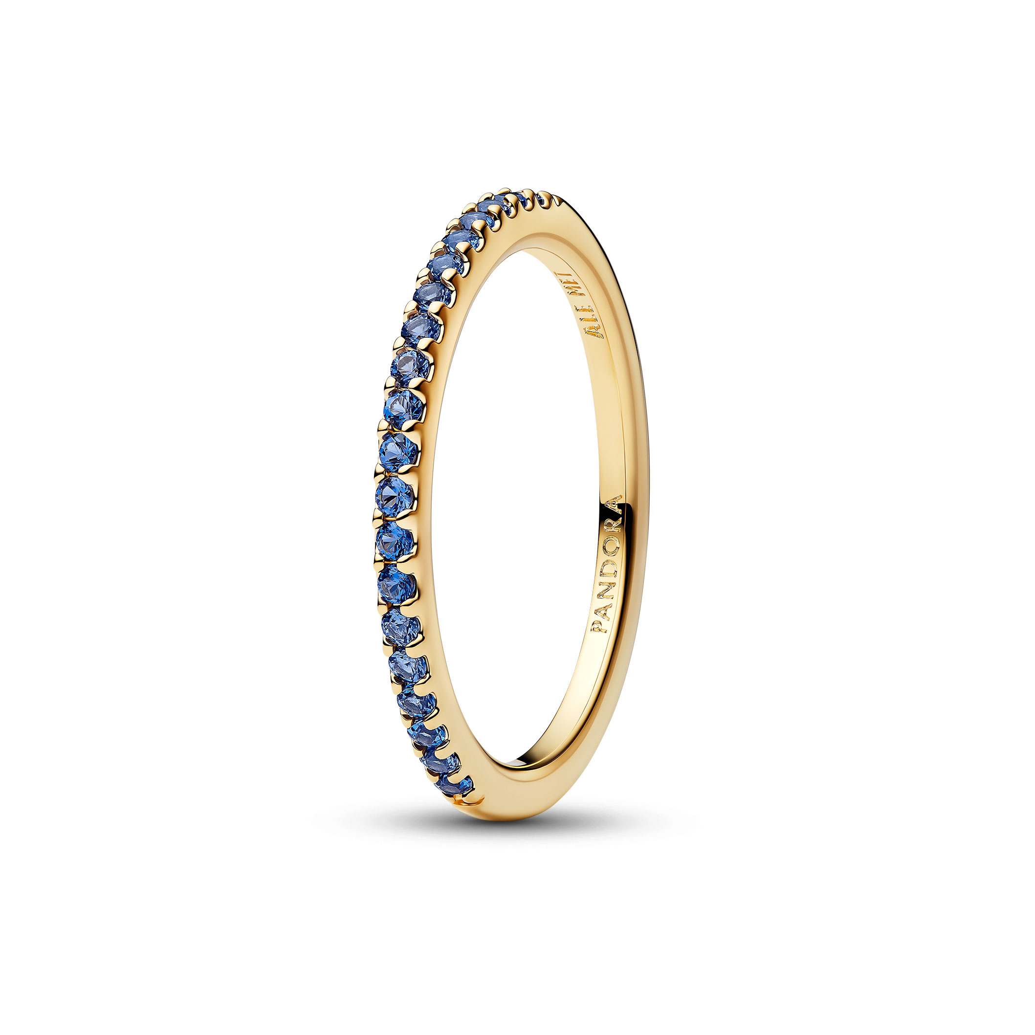 Pandora Anillo con cristales azul cielo 162999C02 , para Mujer