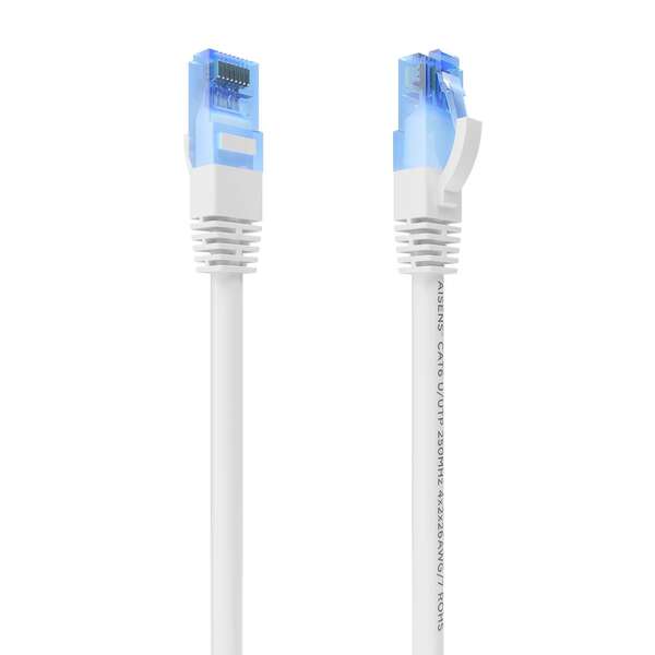 Aisens cable de red latiguillo rj45 cat.6 utp awg26 cca - 1.0m - color blanco