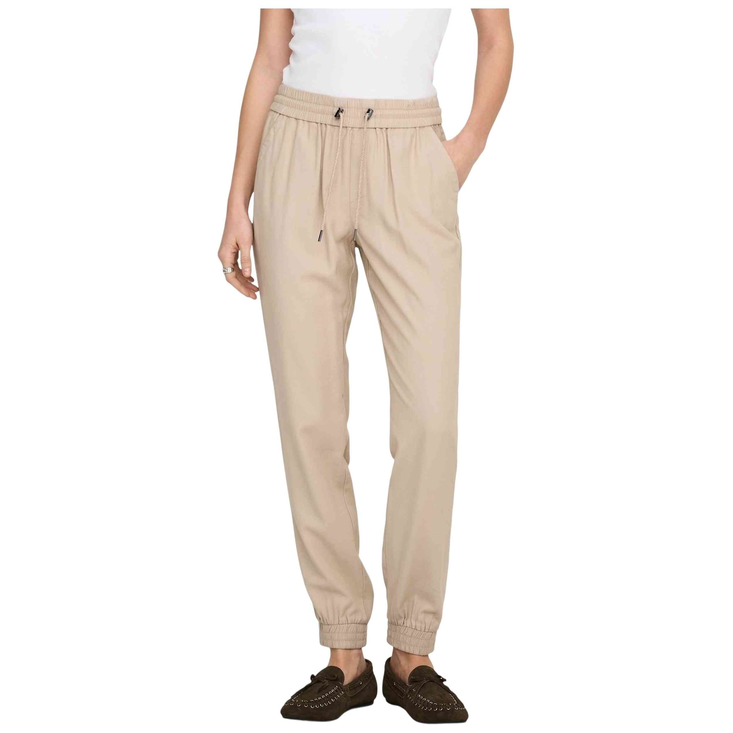 Pantalón Only modelo Onlkelda Emery Mw 30" en color Beig
