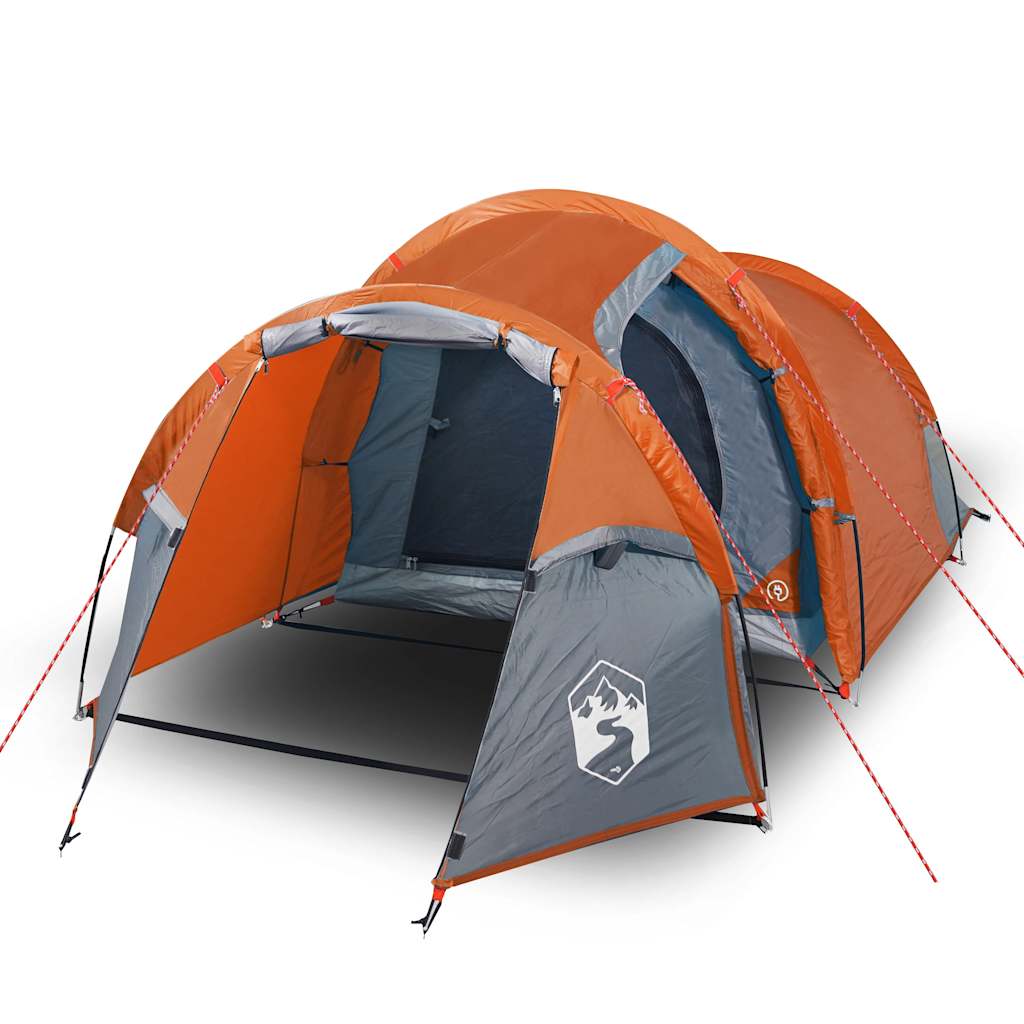 vidaXL Tienda de Camping con Túnel 3 Personas Impermeable Toldo Camping Color Blanco opaco, orange, Azul y mas