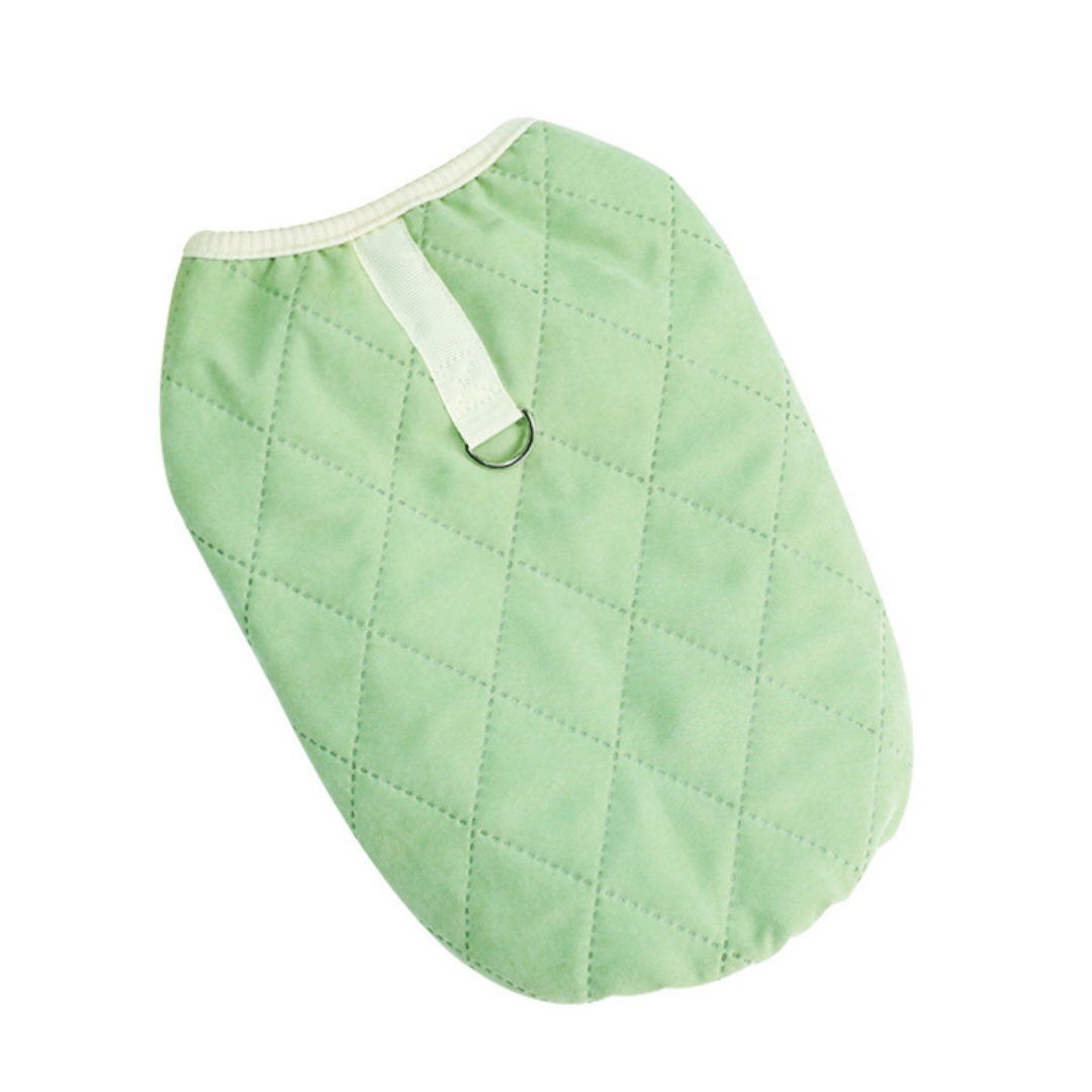 Chaleco sin mangas para mascotas, con forro polar, abrigado y con arnés para correa, ideal para otoño e invierno, apto para gatos, perros y razas pequeñas como el Teddy, diseño adorable.