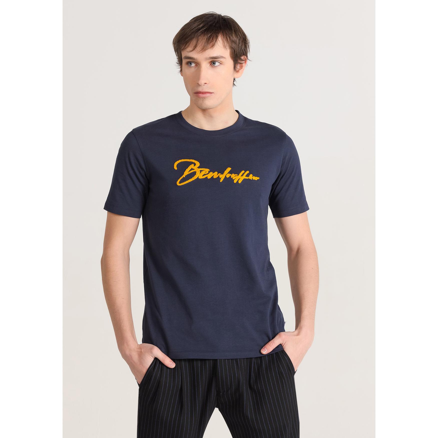Camiseta de manga corta basica Azul Marino