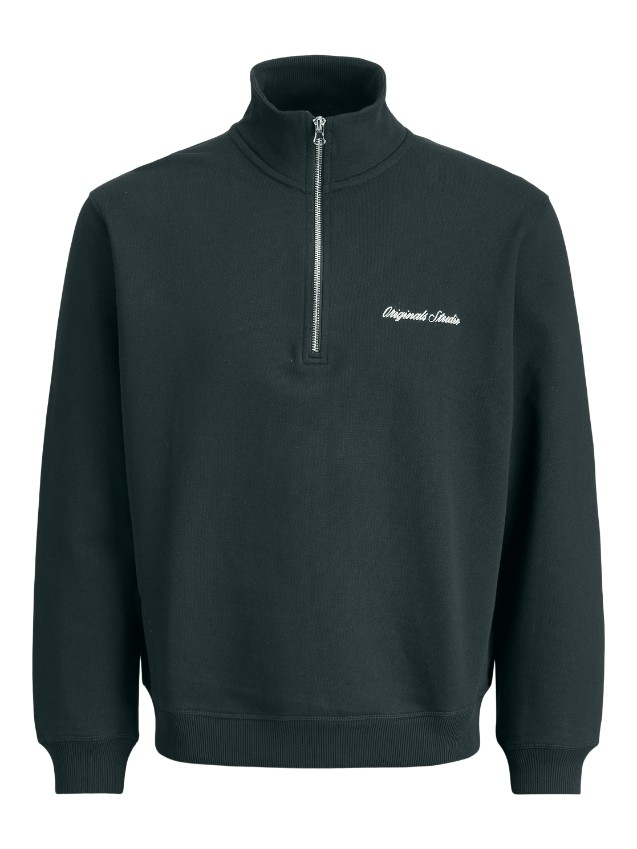 Sudadera JACK & JONES JORNORREBRO EMB SWEAT HIGH NECK SN 12282899 Negro Negro