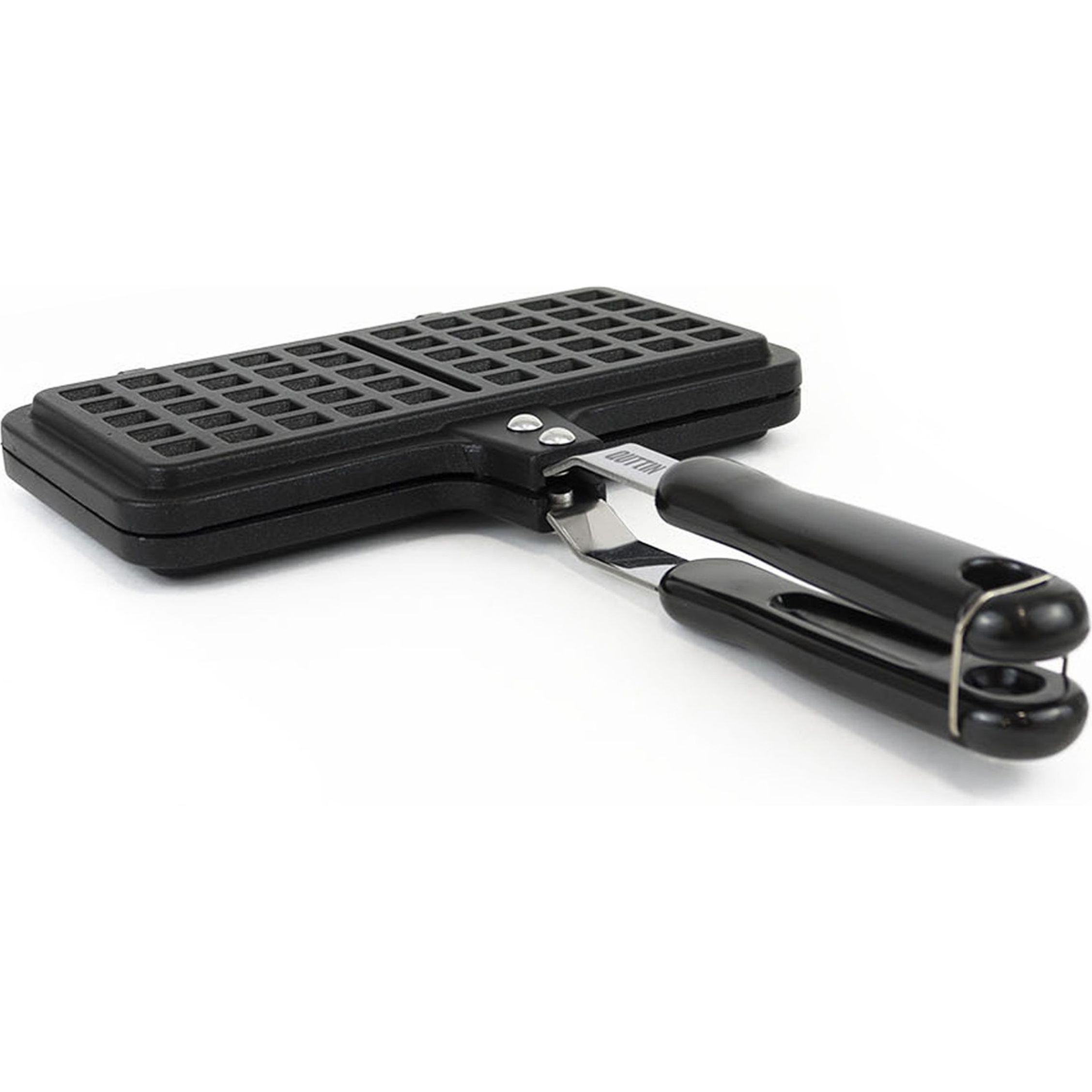 Quttin - Molde para Gofres Doble Aluminio - Resistente y Duradero - Ideal para Desayunos y Meriendas
