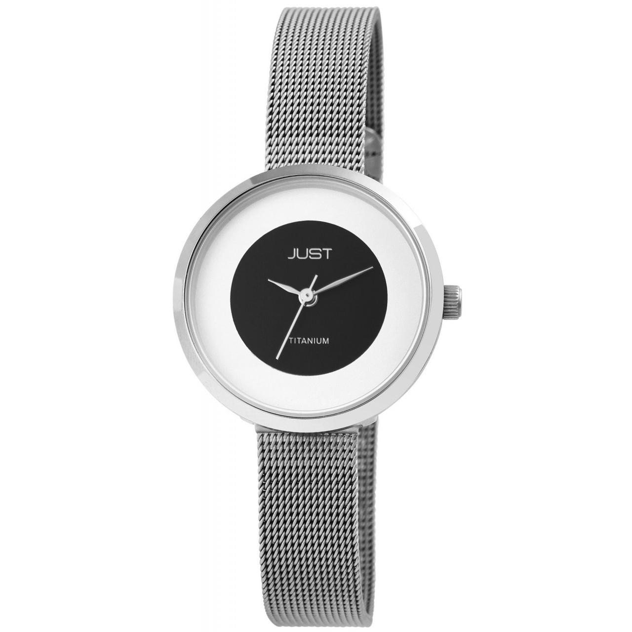 Reloj Just®  Mujer com Bracelete de Malha em Titânio