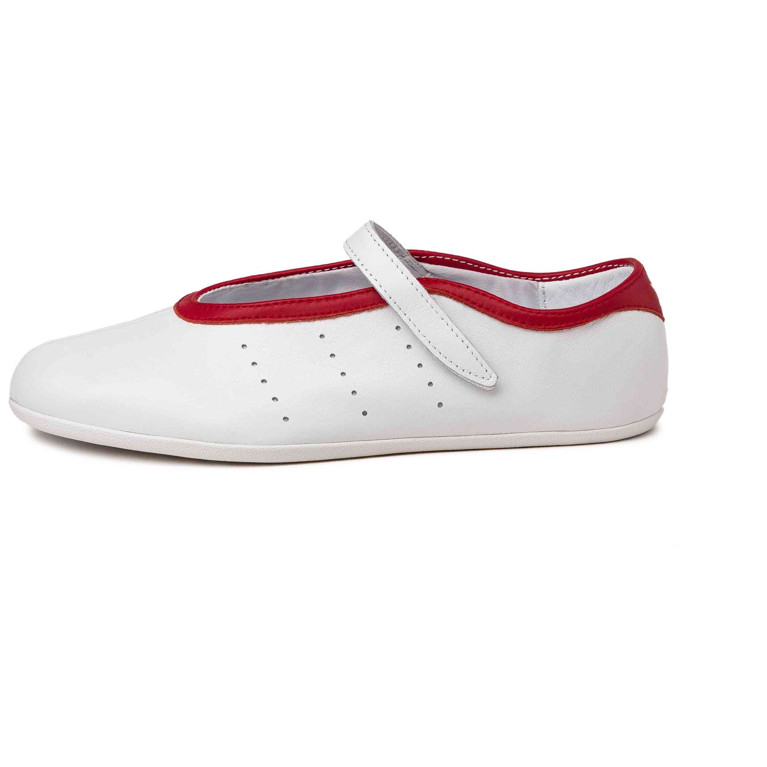 Zapatillas Adidas modelo Stan Smith Lo Pro "WHITE RED" para Mujer en color Blanco