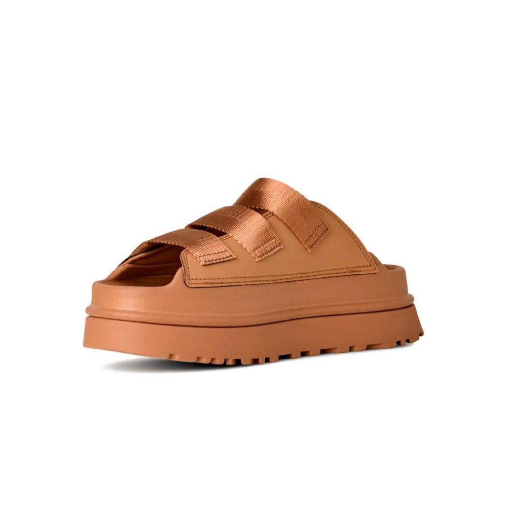 Sandalias Planas Ugg W Goldenglow Slide Mujer Marron