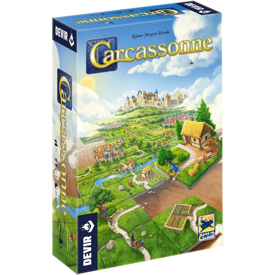 Devir - Carcassonne, Juego De Mesa, Juego De Mesa De Estrategia, Juego De Mesa Divertido, Juego De Mesa 7 Años
