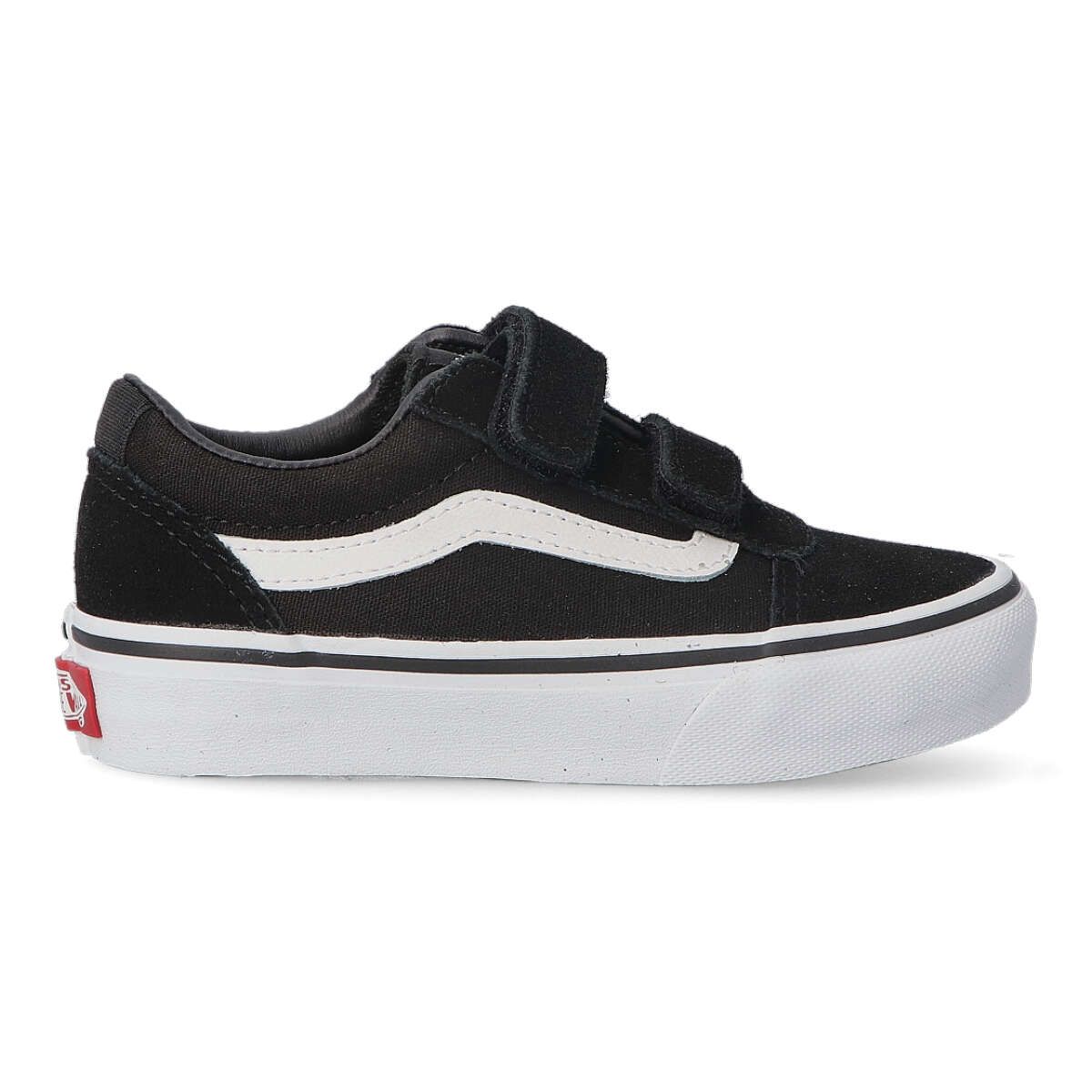 Vans - Zapatillas sneakers Ward VNS VN0A4BUD para niño, bajas con cordones, cuello acolchado y suela waffle para agarre firme