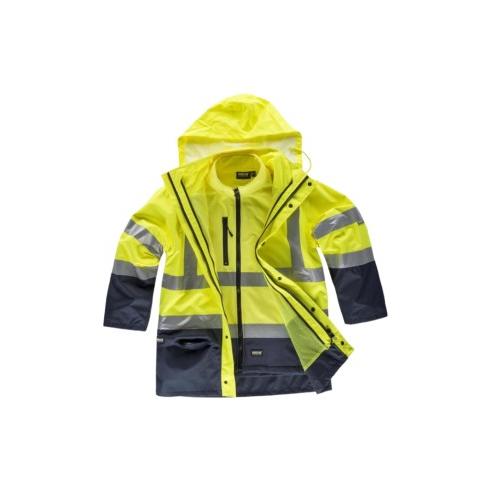 Parka Combinada Convertible de Trabajo con Alta Visibilidad E Impermeable