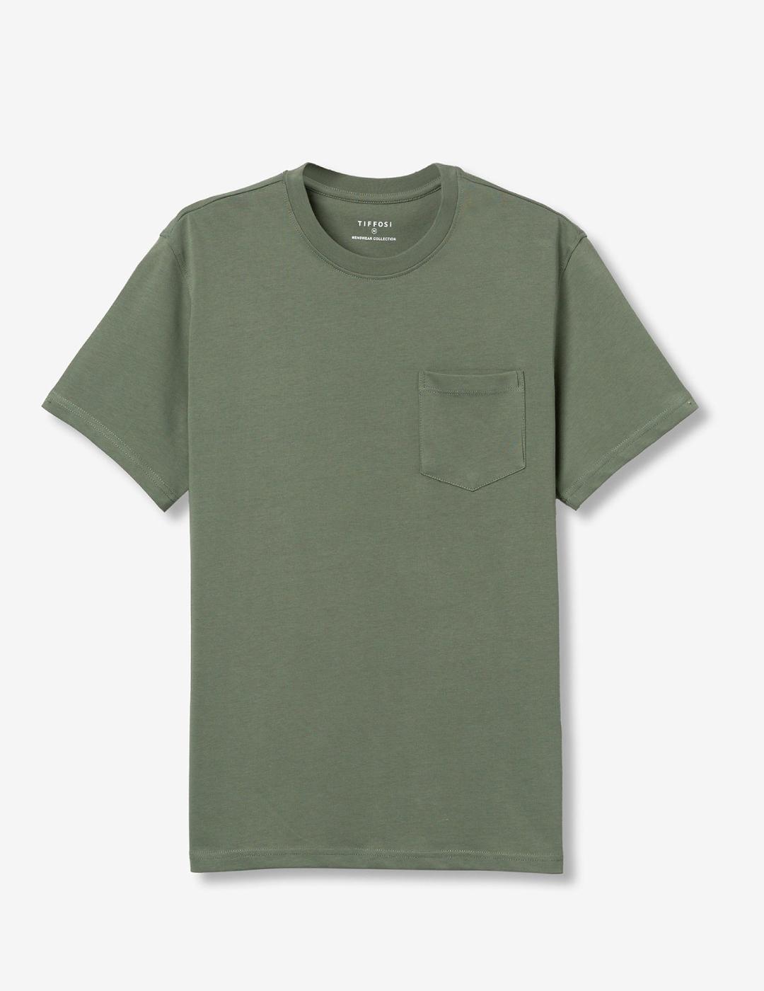 TIFFOSI CAMISETA VERDE BOLSILLO PORTER