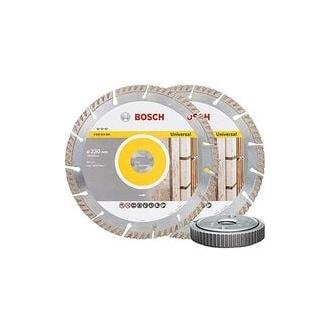 Set 2 discos de diamante (230x23 mm) y tuerca SDS-Click | BOSCH 06159975H5