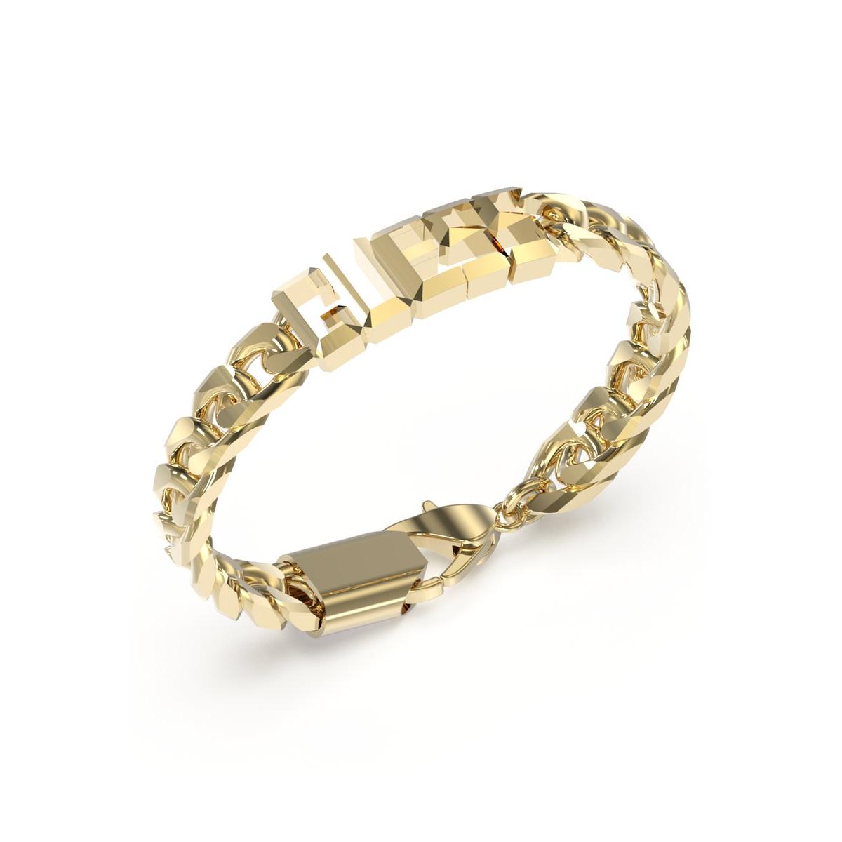 Guess Pulsera Hombre Vegas De Acero Dorado