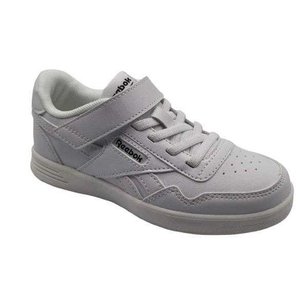 Reebok - Zapatillas deportivas para niños modelo Reebok, blancas, cómodas y resistentes para uso diario y actividades escolares, ideal para niños activos