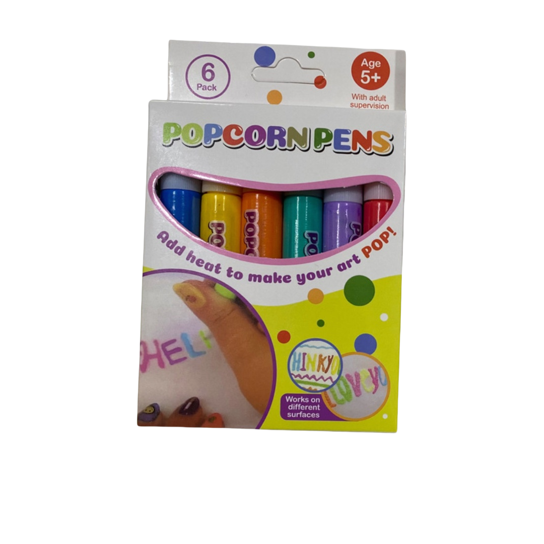 Bolígrafo 3D Mágico para Niños - Pintura Hinchable tipo Palomitas (Efecto 3D al Horno),Bolígrafo burbuja