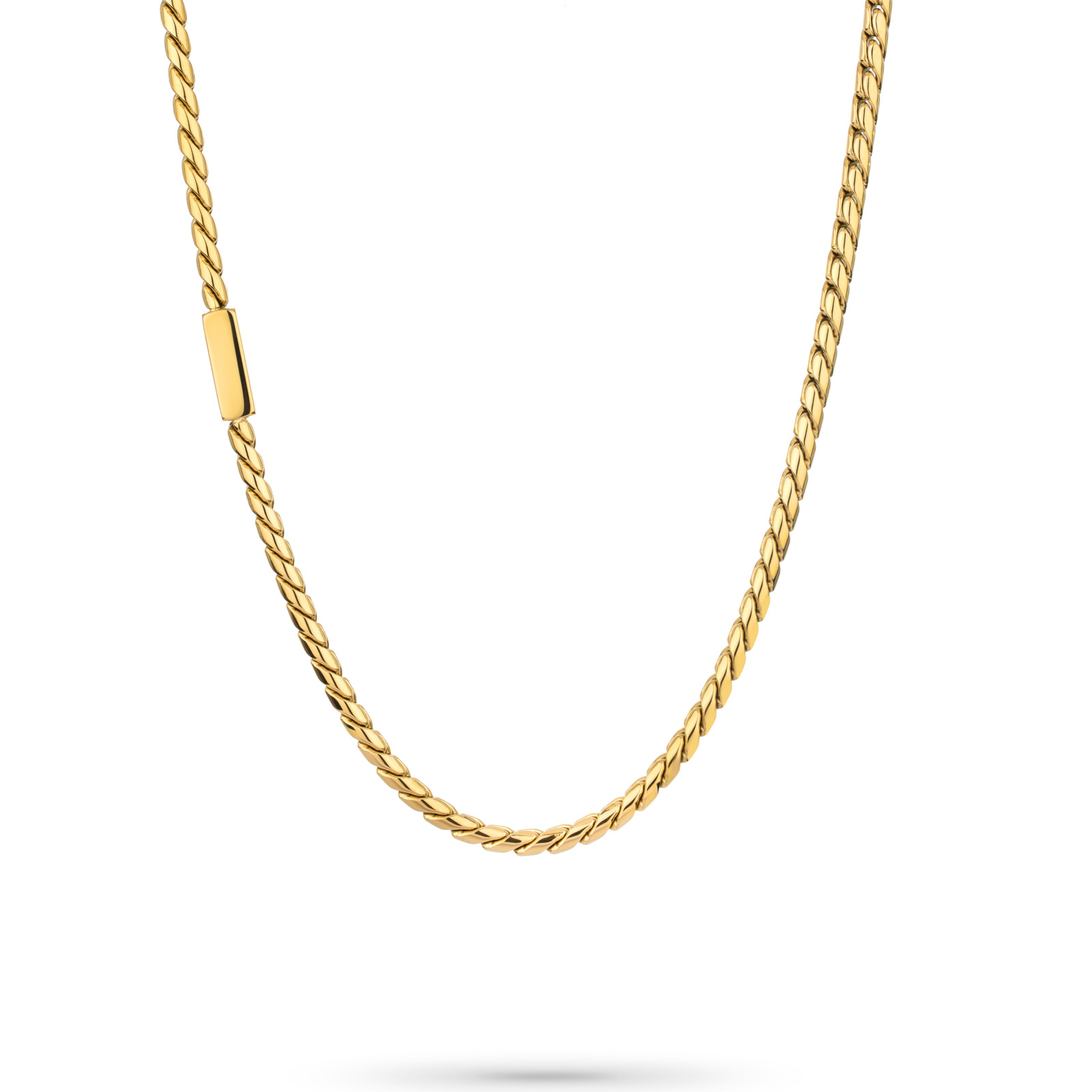 Radiant Collar Hombre Collar Hombre S-tyle Dorado De Acero Dorado Rh000387