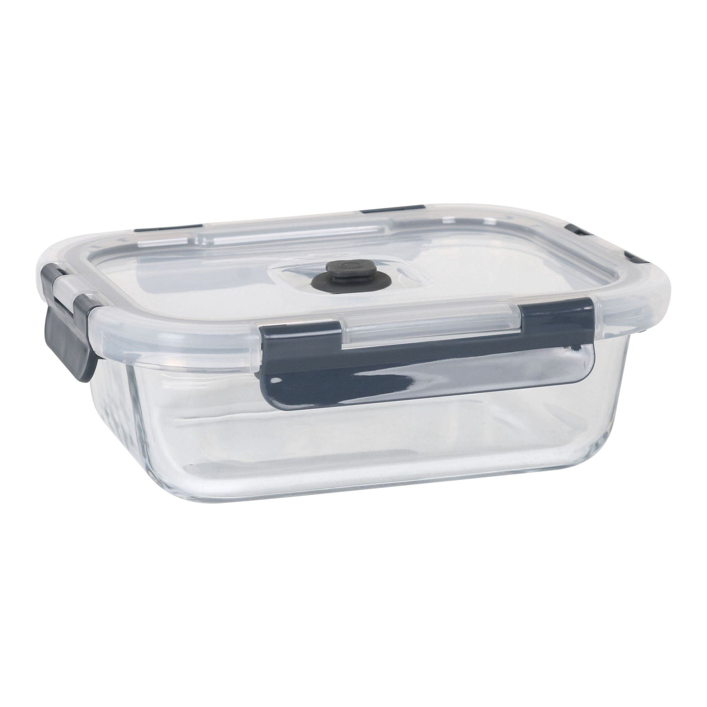 QUTTIN - Fiambrera Hermética Rectangular con Tapa Cierre al Vacío 18.4x14 - Conserva Alimentos Frescos y Seguros | Amystyle