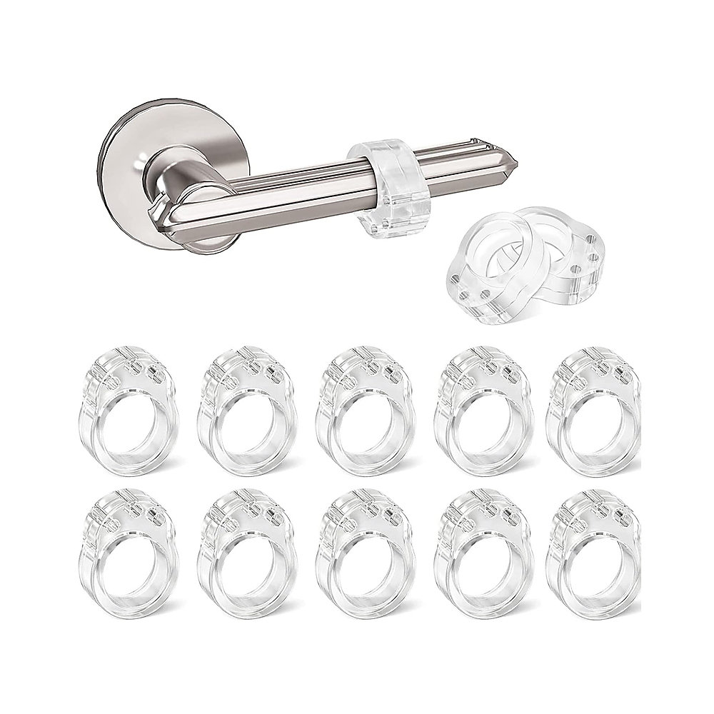 CA Direct Power SARL 12 piezas de silicona antimanija de puerta protección manija puerta pared y ventana muebles, F