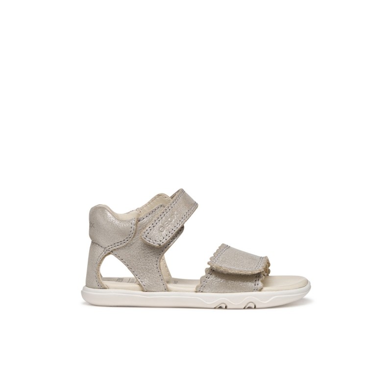 Zapatos primeros pasos bebé niña GEOX B656QB C5000 SANDALIA DOS VELCROS BEIG 37698 26V