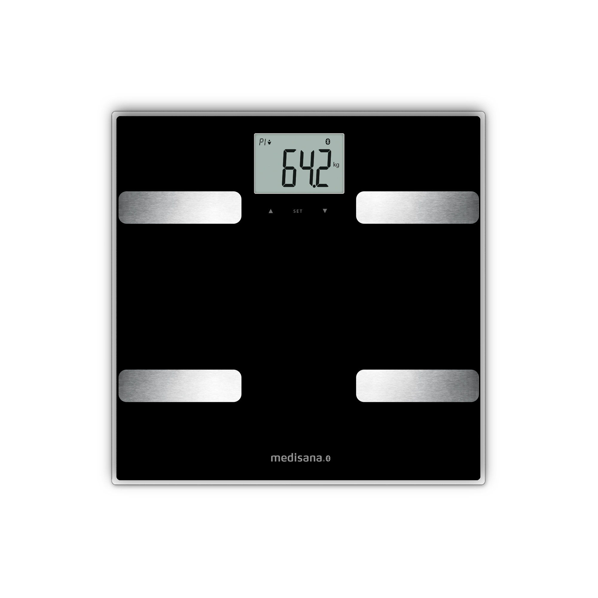 medisana BS A41 báscula de análisis corporal - Medición del agua corporal, la grasa corporal, la masa muscular y el peso óseo