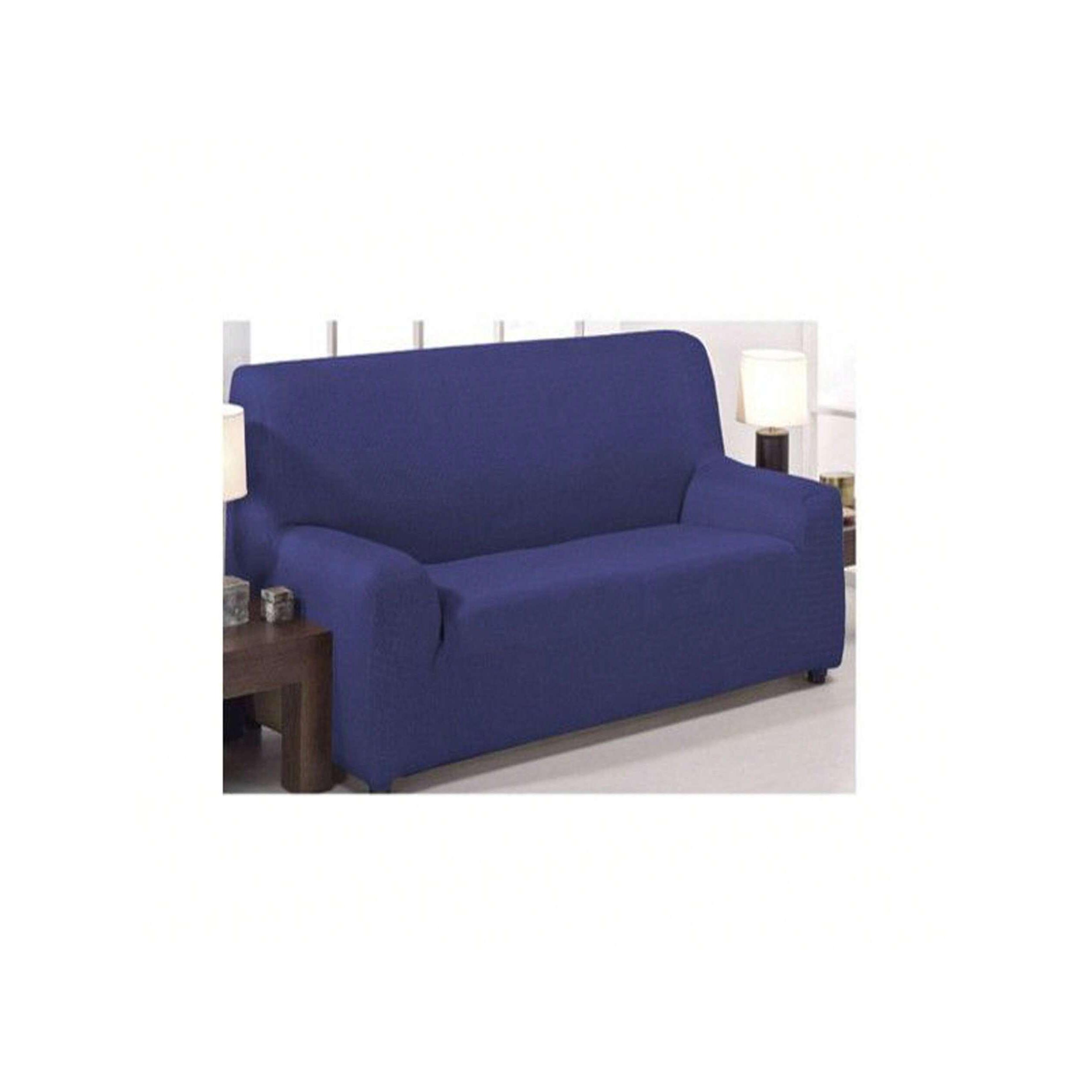 Funda de Sofá Elástica 1 Plaza (70-110 cm) / 2 Plazas (130-190 cm) / 3 Plazas (190-240 cm) / 4 Plazas (240-270 cm) - 3 Colores (Rosa Palo / Azul / Verde Claro/ Gris/color beige claro/color caqui/Gris oscuro/amarillo pálido/negro/Azul marino/color café/roj
