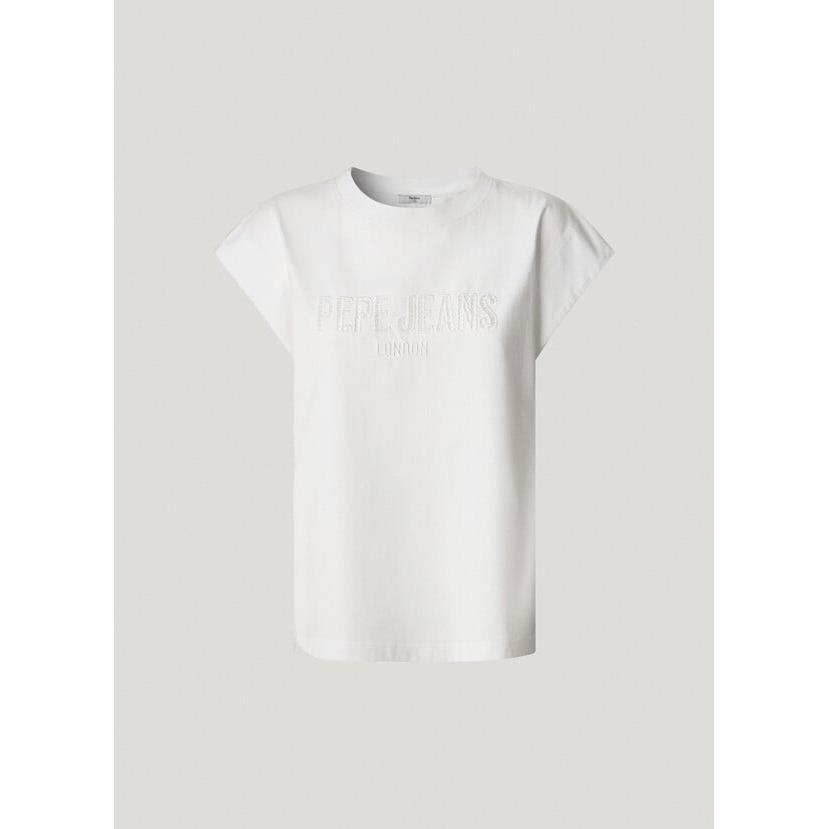 Pepe Jeans Vivith Camiseta Logo Calado Mujer