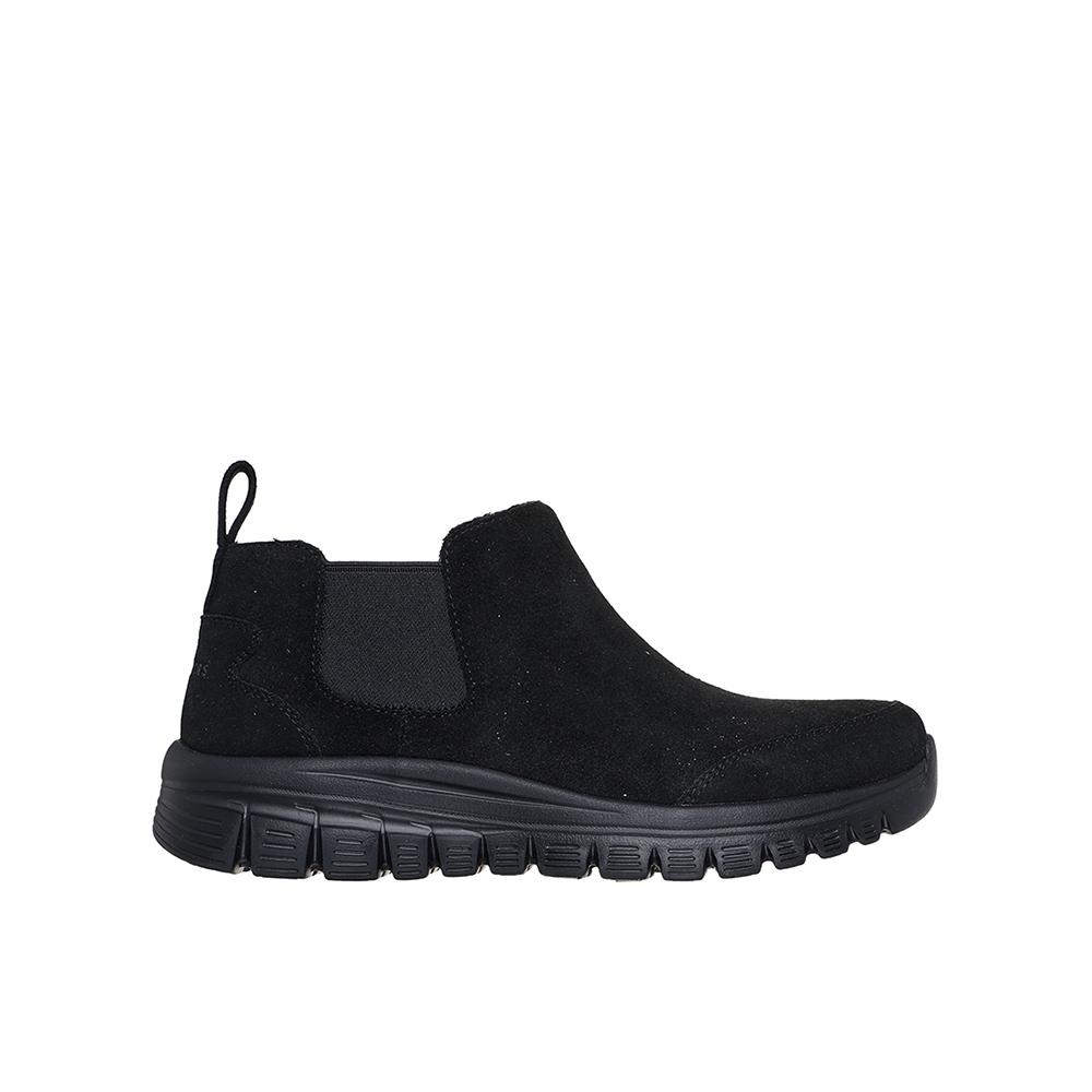 SKECHERS 100894_BBK Botines para mujer negros en sintético 86573