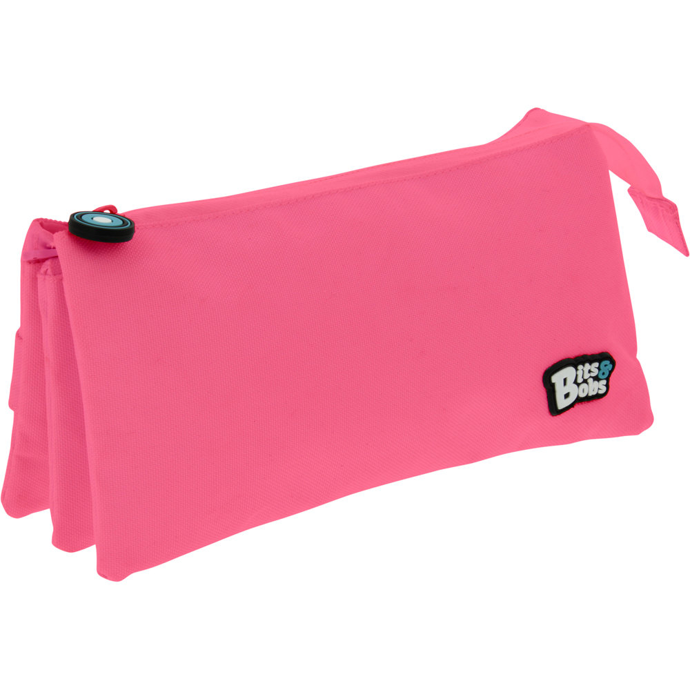 GRAFOPLAS PORTATODO TRIPLE PLANO BITS&BOBS ROSA BITS&BOBS 14x23x12 Cms.