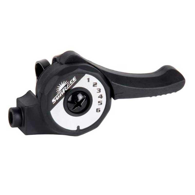 SUNRACE | Pulsador De Cambio M20 6v - Mando de cambio SunRace M20 Index 6V derecho (trasero). Ajustador de cable 6 velocidades Peso: 64,5 g Cable pulido y galvanizado