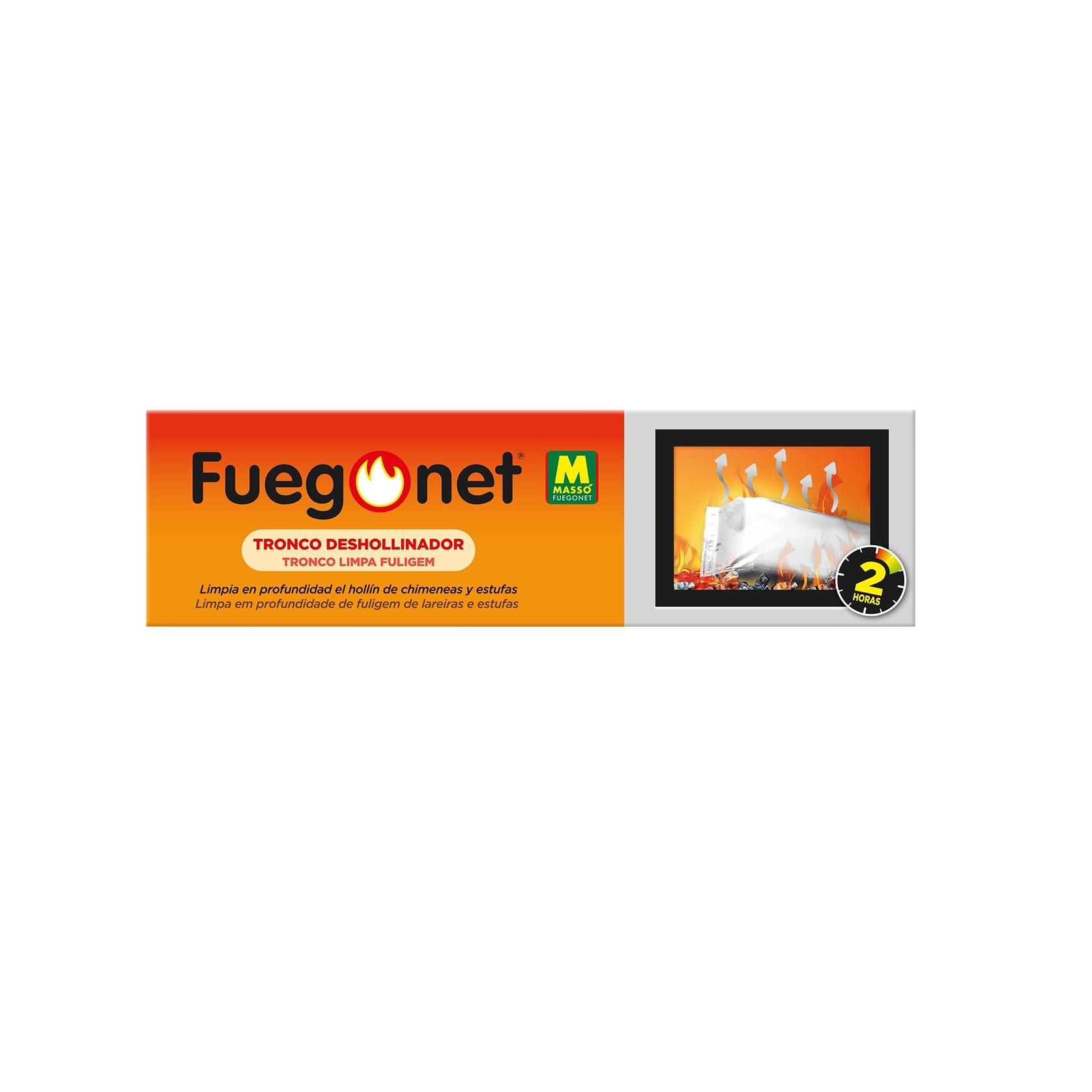 Fuegonet Tronco Deshollinador Elimina Hollín de Cocinas, Chimeneas, Estufas y Calderas