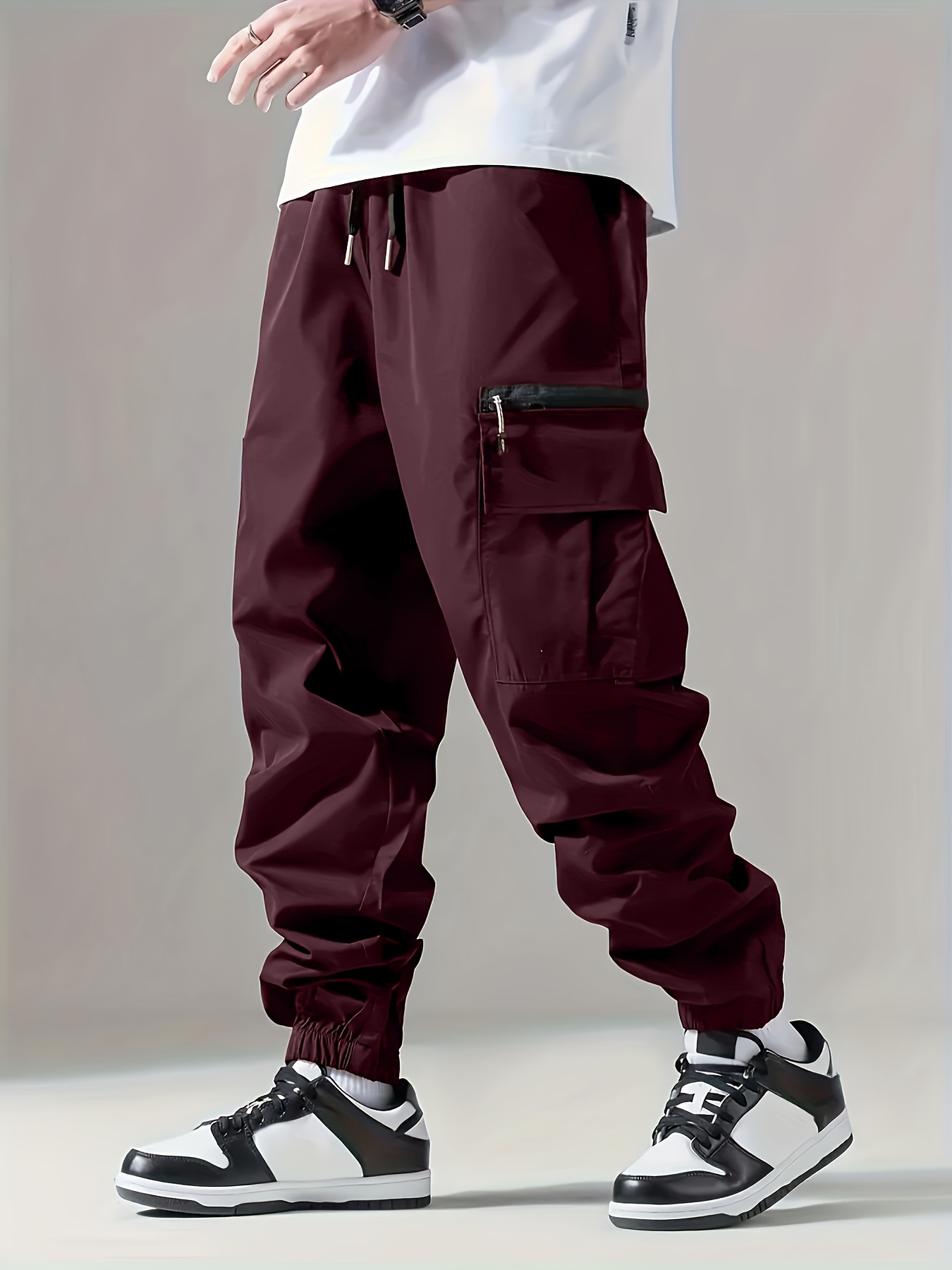 TK Pantalones De Cargo Para Hombre Pantalones Delgados Y Transpirables Para Exterior Casual Adecuados Para Correr Y Ciclismo Con Múltiples Bolsillos Estilo Safari