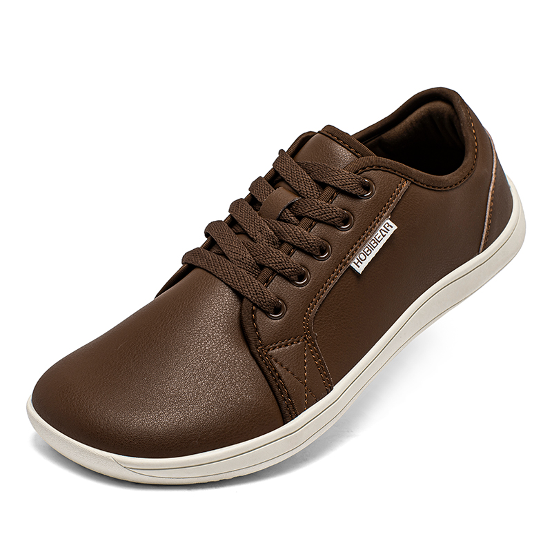 TK Zapatillas Casuales HOBIBEAR Para Hombres Y Mujeres Con Dedo Ancho Y Cero Bajada Zapatillas De Paseo Ligero De Cuero Sintético Minimalistas Para Adultos