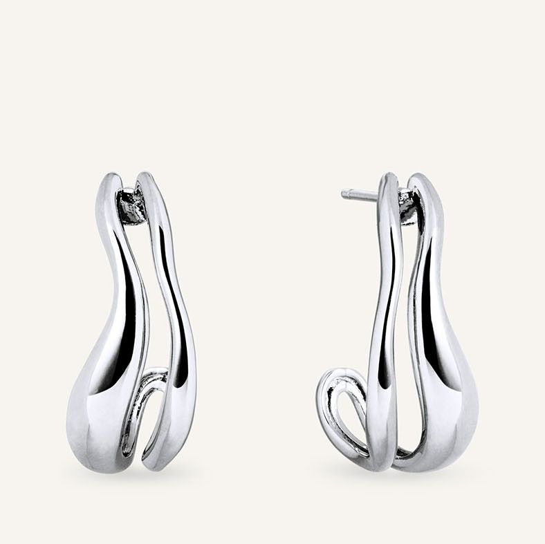 Vidal & Vidal Pendientes semiluna Q3981 , para Mujer