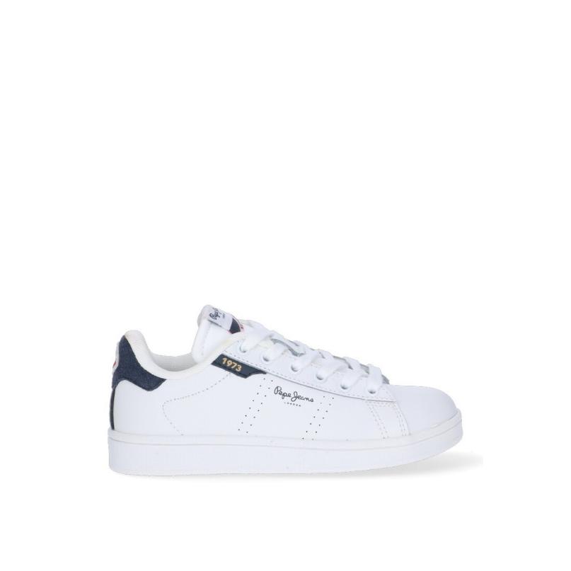 Zapatillas Casual Pepe Jeans - Niño - Suela Plana - Modelo Pmpbs30532 - Color Blanco