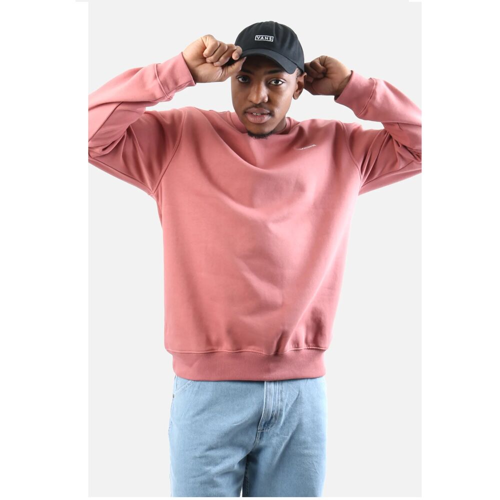 Sudadera Rosa Vans Polar De Cuello Redondo Core Basic