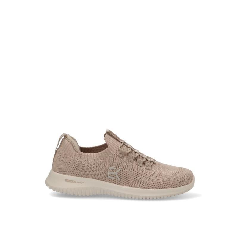 Zapatillas Running Etika - Mujer - Suela Plana - Modelo 50017 - Color Nude