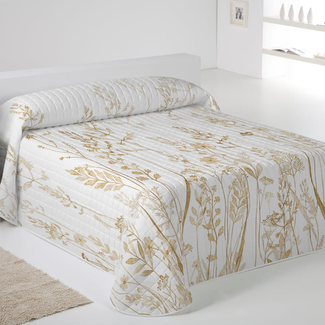 ICEHOME - Colcha Bouti Estampada - Microfibra Extra Suave de Alta Calidad - 15 Modelos Diferentes - Acolchado a Rombos - Cama 90-105/135/150/180 - Relleno Ligero 70 gramos - Fabricado en España
