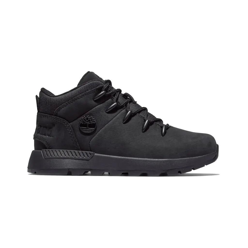 TB0A2GE80151 Zapatillas de piel de media caa con cordones Sprint Trekker negro