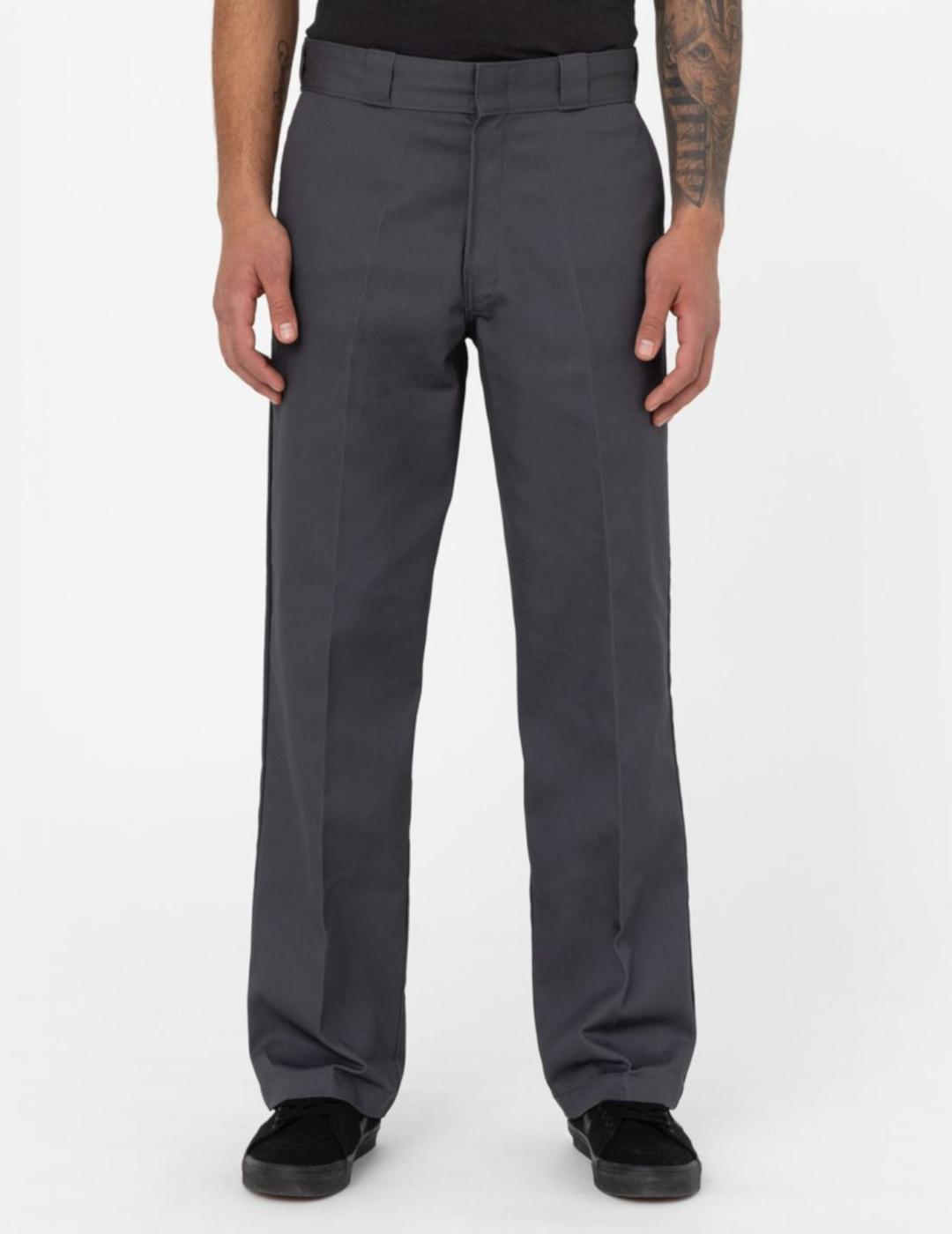 Dickies Pantalón Kerman Gris Oscuro Antiarrugas para Hombre