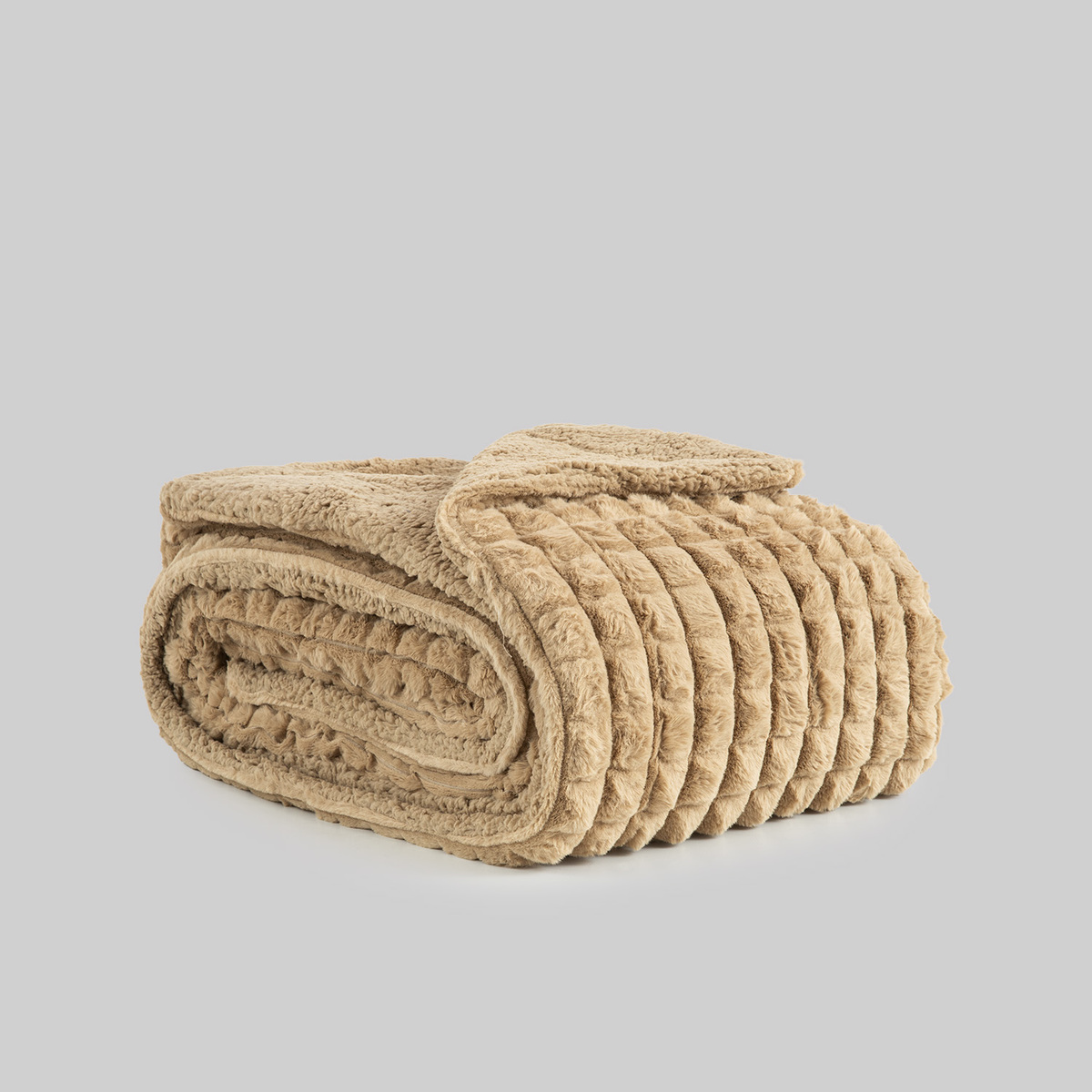 Manta plaid extra suave, reverso en sherpa, varios colores, medidas 130x160 | 180x240 | 220x240 cm, marca Karamelo